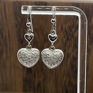 Bali Tribal Design 925 Sterling Silver Dangle Earrings